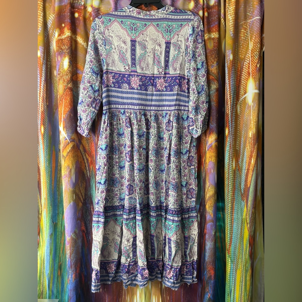 Boho Floral Midi Dress ✨ - Picture 4 of 7